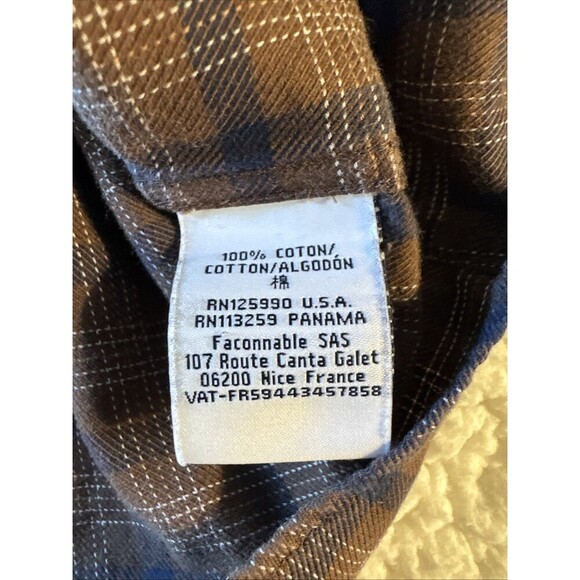 FACONNABLE Brown Long Sleeve "Club" Shirt Men's Size XL - Picture 5 of 9